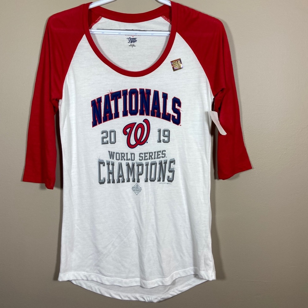 Women's Nationals World Series Champions Tee - Red & White